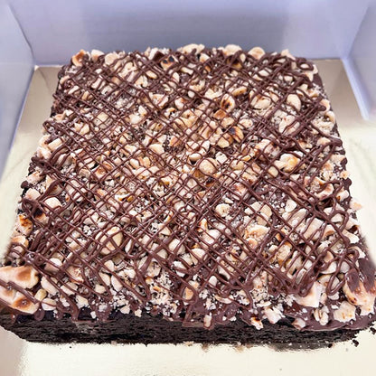 hazelnut brownie cake