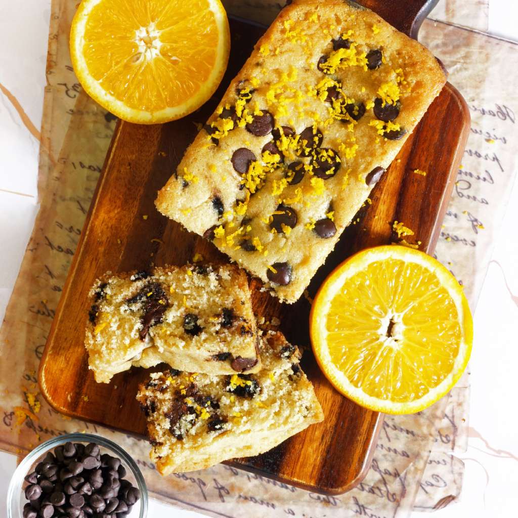 orange & dark chocolate tea cake