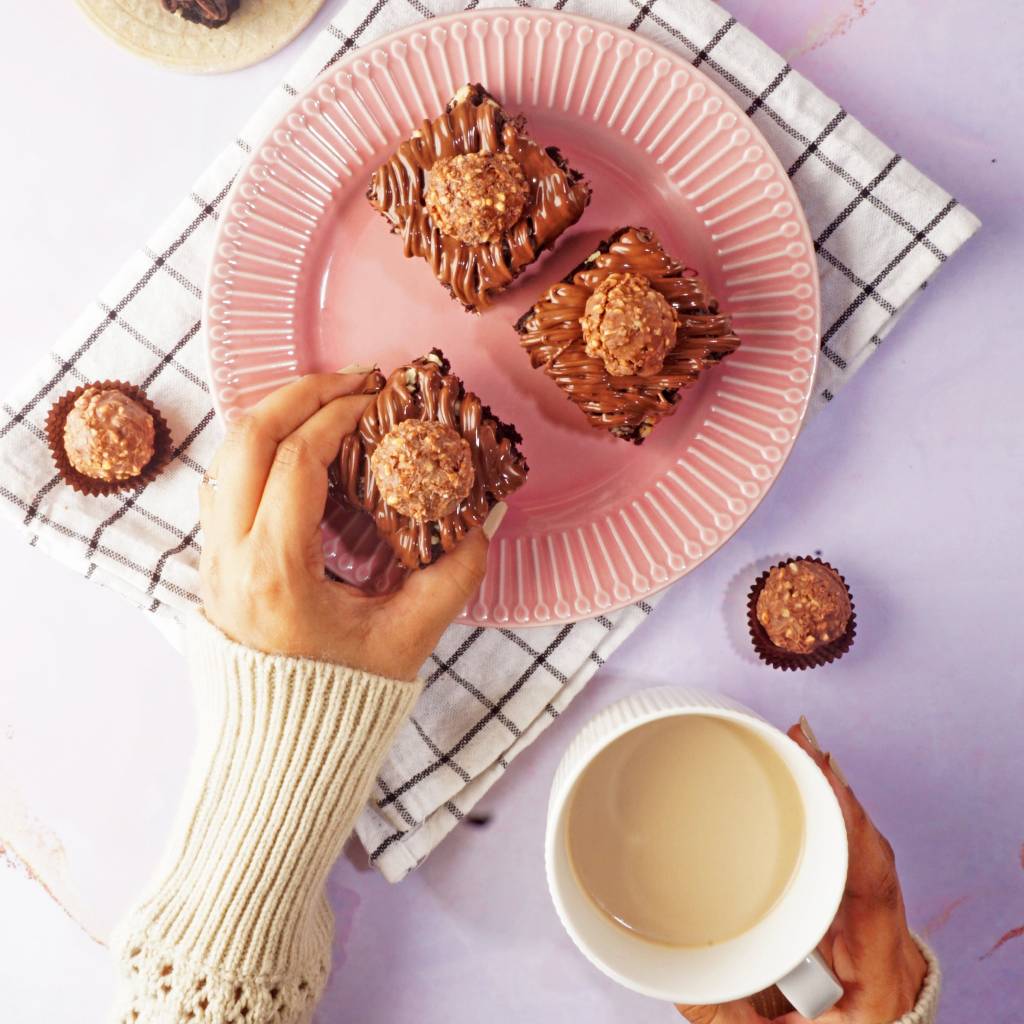 ferrero rocher brownie